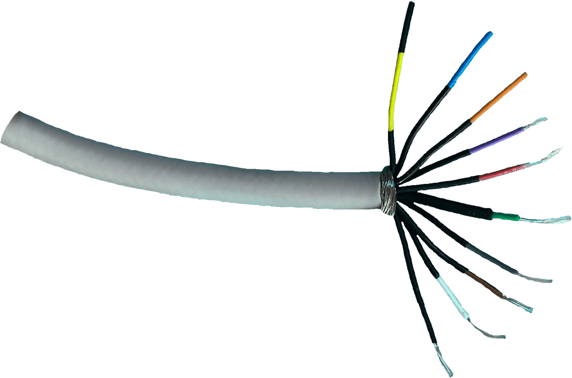 L-033 - 10ти-жильный биоустойчивый кабель, с двойной экранировкой, диаметр 6 мм