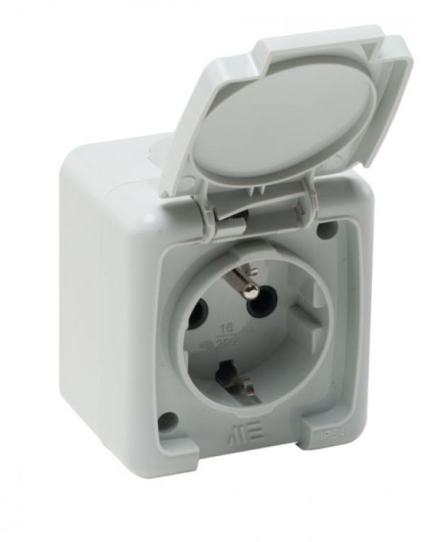 Заземленная розетка с крышкой Ups / 40500605