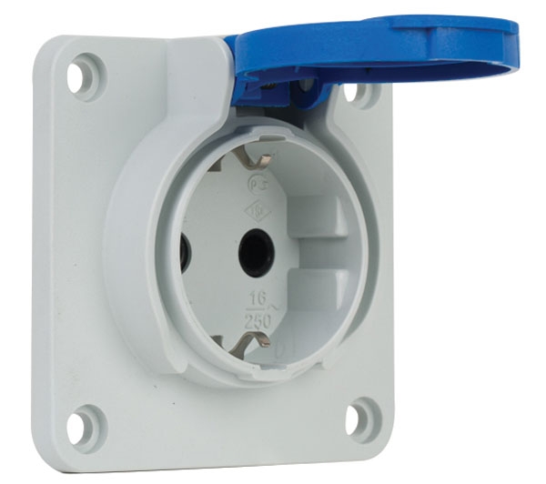 Фланцевое гнездо с пружиной (крышка с прокладкой заднего входа) / 40404605