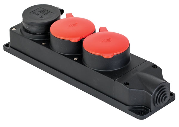 Резиновый 3 &#039;lü Grup Priz (3x25A. 2 adet / 1x16A. 1 adet) / 401051