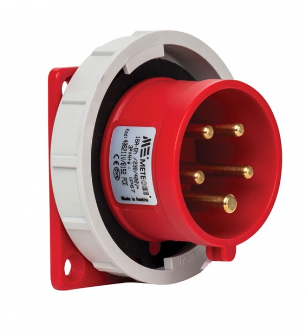 Штекер с фланцем (прямой) / 406211V