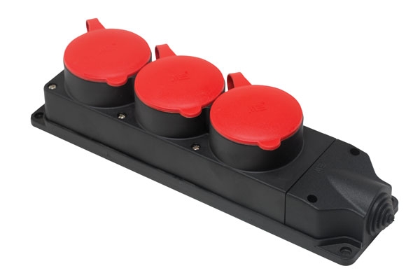 Резиновый 3 &#039;lü Grup Priz (3x25A. 3 adet) / 401052