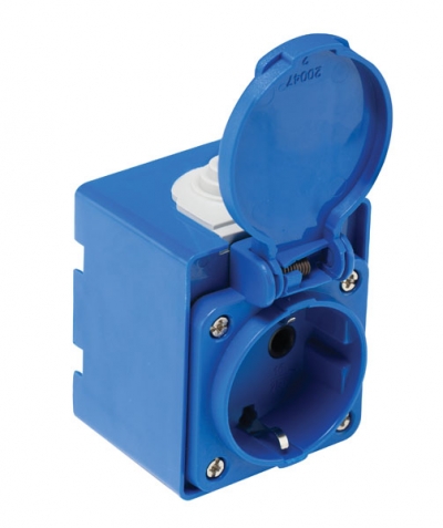 Розетка + чехол (с монтажом на рейку) / 40403706