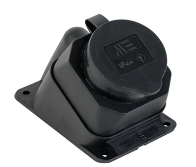 Резиновая изогнутая розетка / 404009