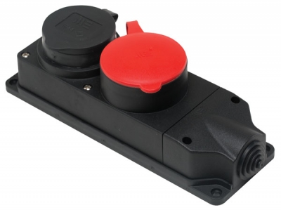 Резиновый 2 &#039;li Grup Priz (3x25A.1 adet / 1x16A. 1 adet) / 401050